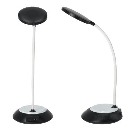 LED Lampe de table à intensité variable rechargeable VISUA LED/5W/5V 3000-5000K 1200 mAh noir