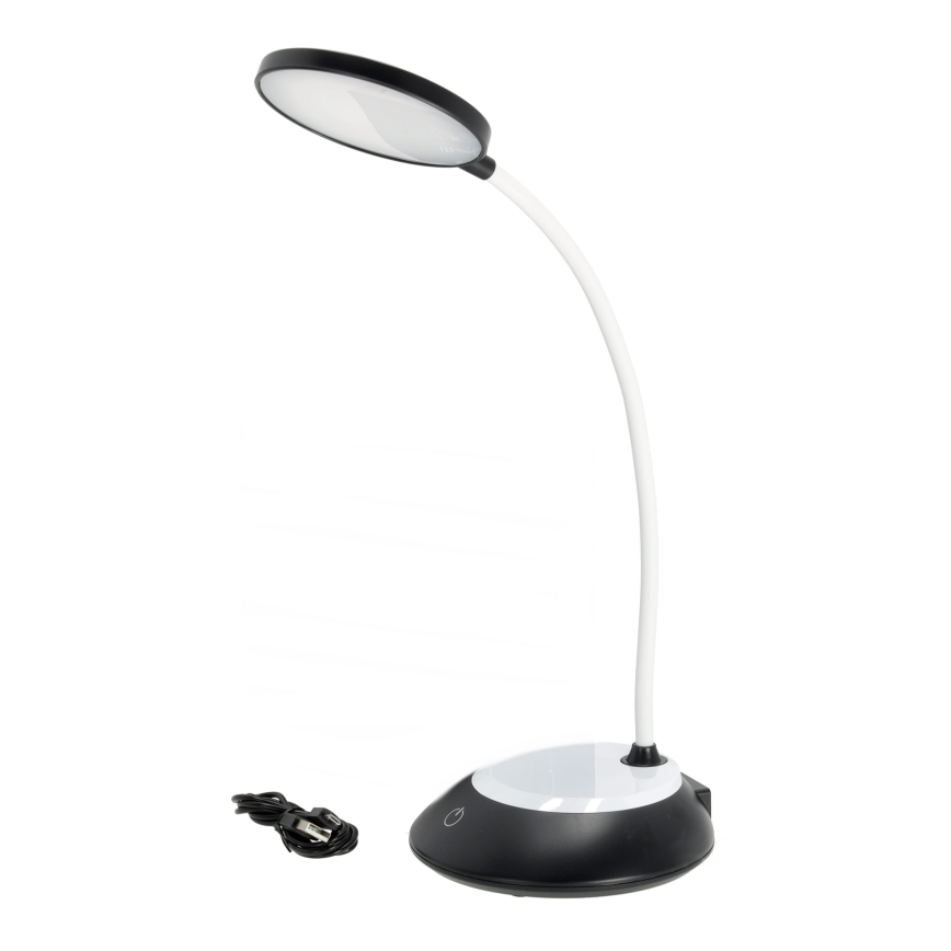 LED Lampe de table à intensité variable rechargeable VISUA LED/5W/5V 3000-5000K 1200 mAh noir