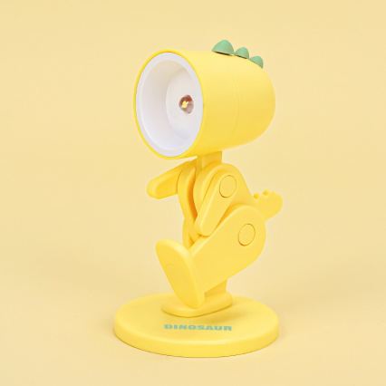 LED Lampe de table LED/0,06W/3xLR41 dinosaure jaune
