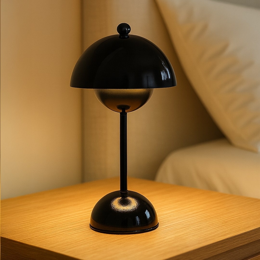 LED Lampe de table tactile rechargeable COSTA LED/3W/5V 2400 mAh 3000-6000K noire
