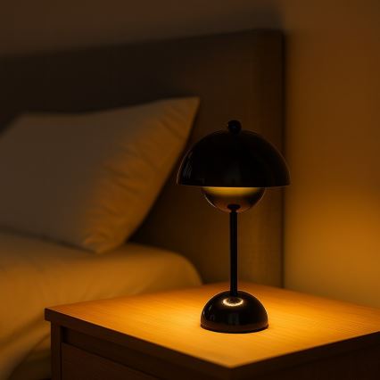 LED Lampe de table tactile rechargeable COSTA LED/3W/5V 2400 mAh 3000-6000K noire
