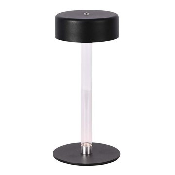 LED Lampe de table tactile rechargeable et à intensité variable LED/3W/5V 3000-6000K 2400 mAh noir