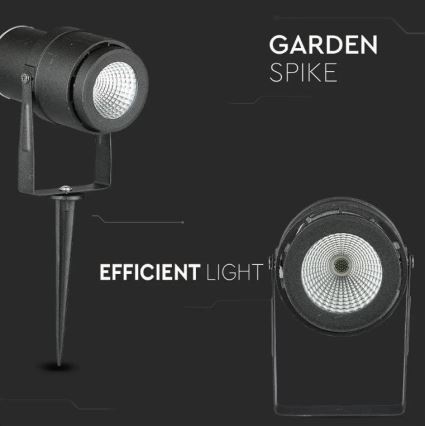 LED Lampe d'extérieur LED/12W/230V 3000K noir IP65