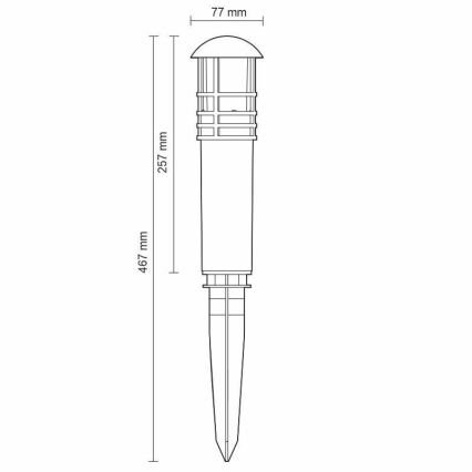 LED Lampe d'extérieur LED/3W/230V 2800K IP65