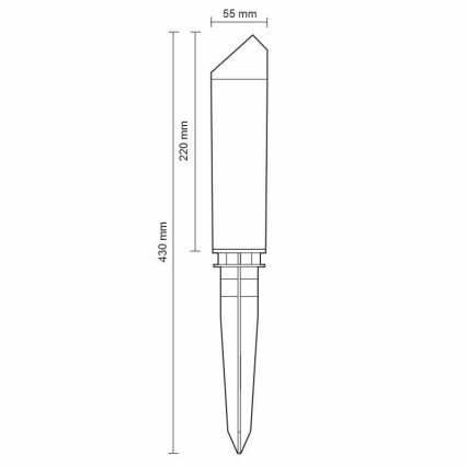 LED Lampe d'extérieur LED/3W/230V 2800K IP65
