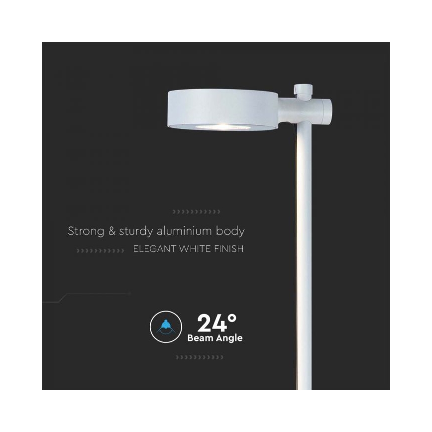 LED Lampe d'extérieur LED/7W/230V 4000K IP65 blanche 102 cm