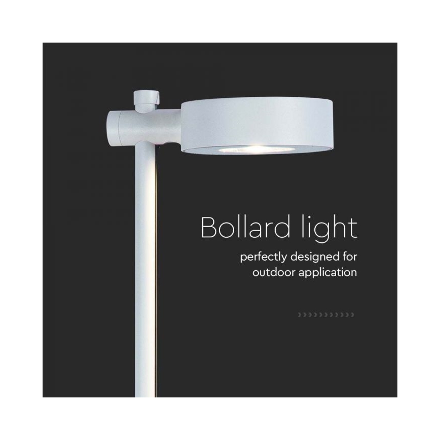 LED Lampe d'extérieur LED/7W/230V 4000K IP65 blanche 102 cm