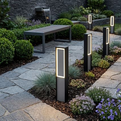 LED Lampe d'extérieur MODO LED/8W/230V 4000K IP44 50 cm noire