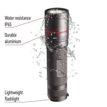 LED Lampe torche rechargeable LED/USB/3,7V IP65 1200lm
