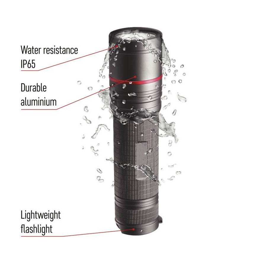 LED Lampe torche rechargeable LED/USB/3,7V IP65 1200lm