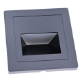 LED Luminaire d'escalier LED/3W/230V 3000K noir