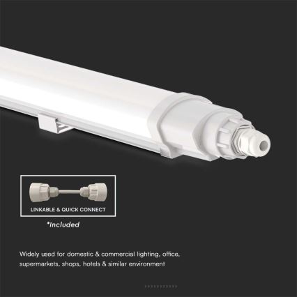 LED Luminaire fluorescent industriel LED/18W/230V 6500K IP65 60 cm