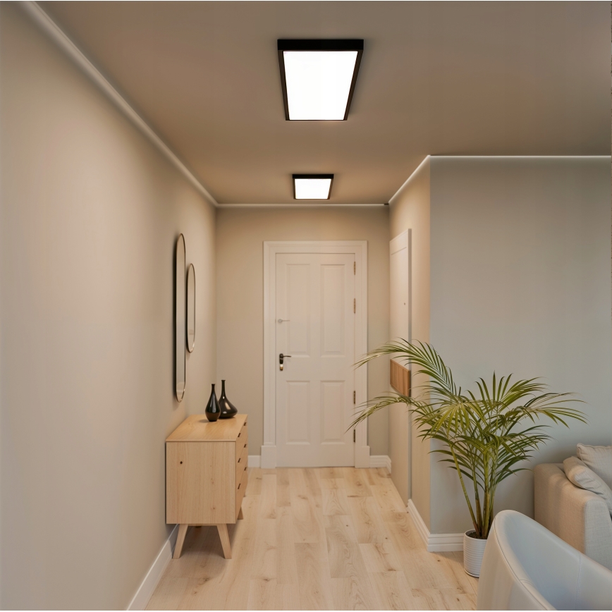 LED Panneau en saillie LED/60W/230V 30x120 cm noir