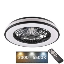 LED Plafonnier à intensité variable avec ventilateur LED/48W/230V 3000-6500K + télécommande