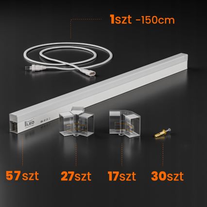 Plafonnier LED HEXAGON LED/570W/85-265V 6500K 522x298 cm IRC 90 IP44 blanc