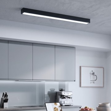 LED plafonnier/suspension sur câble LED/44W/230V 6000K 120 cm noir