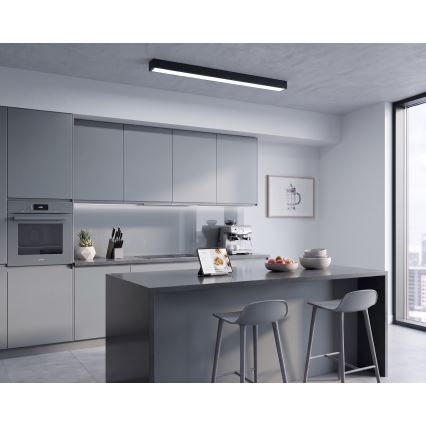 LED plafonnier/suspension sur câble LED/44W/230V 6000K 120 cm noir