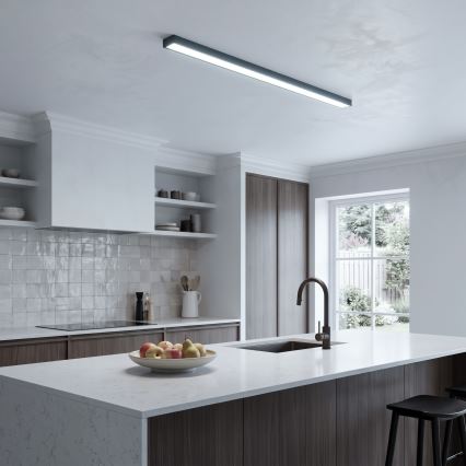LED plafonnier/suspension sur câble LED/44W/230V 6000K 120 cm noir