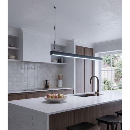 LED plafonnier/suspension sur câble LED/44W/230V 6000K 120 cm noir