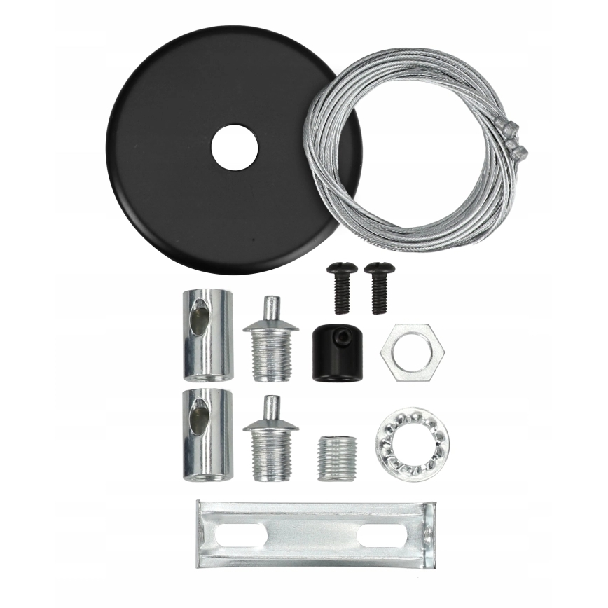 LED plafonnier/suspension sur câble LED/44W/230V 6000K 120 cm noir