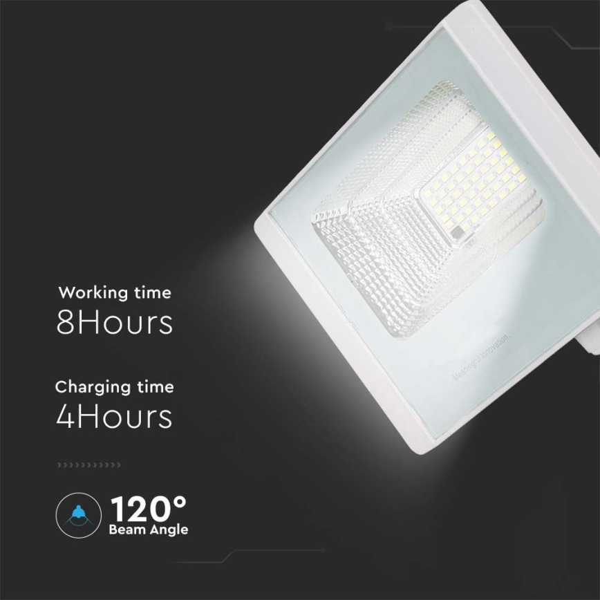 LED Projecteur solaire d'extérieur LED/20W/3,2V IP65 6400K + télécommande