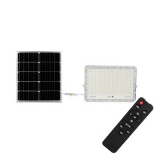 LED Projecteur solaire d'extérieur LED/30W/3,2V 4000K blanc IP65 + télécommande