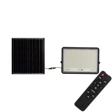 LED Projecteur solaire d'extérieur LED/30W/3,2V 4000K noir IP65 + télécommande