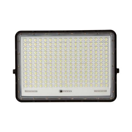 LED Projecteur solaire extérieur LED/30W/3,2V 4000K noir IP65 + télécommande