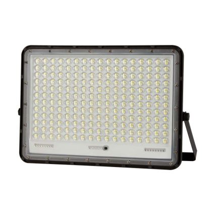 LED Projecteur solaire extérieur LED/30W/3,2V 4000K noir IP65 + télécommande