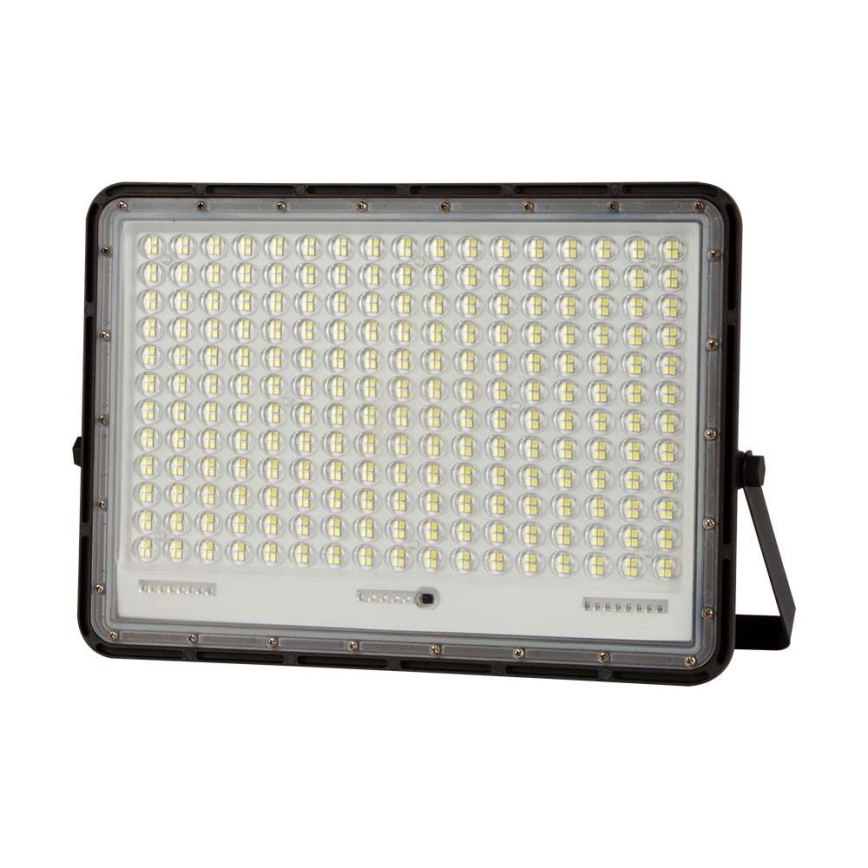 LED Projecteur solaire extérieur LED/30W/3,2V 4000K noir IP65 + télécommande