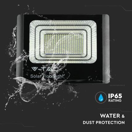 LED Projecteur solaire extérieur LED/40W/10V IP65 6000K + Télécommande