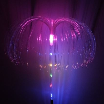 LED RGB Lampe solaire LED/1,2V 300 mAh IP44 noire