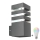 LED RGBW Applique murale extérieure dimmable TEKSAS 1xE27/12W/230V 2700-6500K Wi-Fi IP44 anthracite