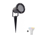LED RGBW Lampe extérieure dimmable BLAKE 1xGU10/4,8W/230V IP65 + télécommande