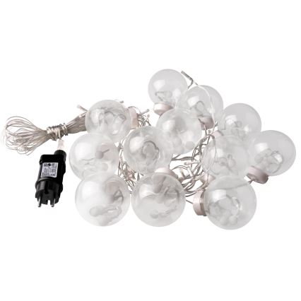 LED Rideau de Noël WISH BALLS 108xLED/8 fonctions 4,5 m blanc chaud