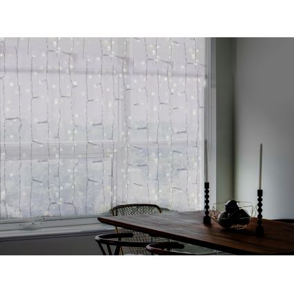 LED Rideau d'extérieur CURTAIN 480xLED/8,4W/230V 3x3 m IP44 blanc froid