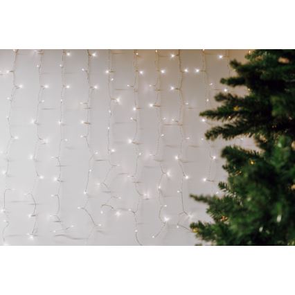 LED Rideau d'extérieur CURTAIN 480xLED/8,4W/230V 3x3 m IP44 blanc froid