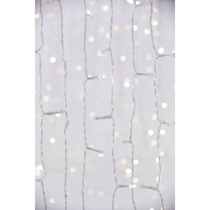 LED Rideau d'extérieur CURTAIN 480xLED/8,4W/230V 3x3 m IP44 blanc froid