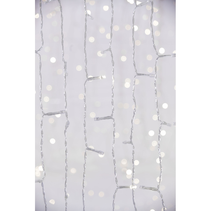LED Rideau d'extérieur CURTAIN 480xLED/8,4W/230V 3x3 m IP44 blanc froid