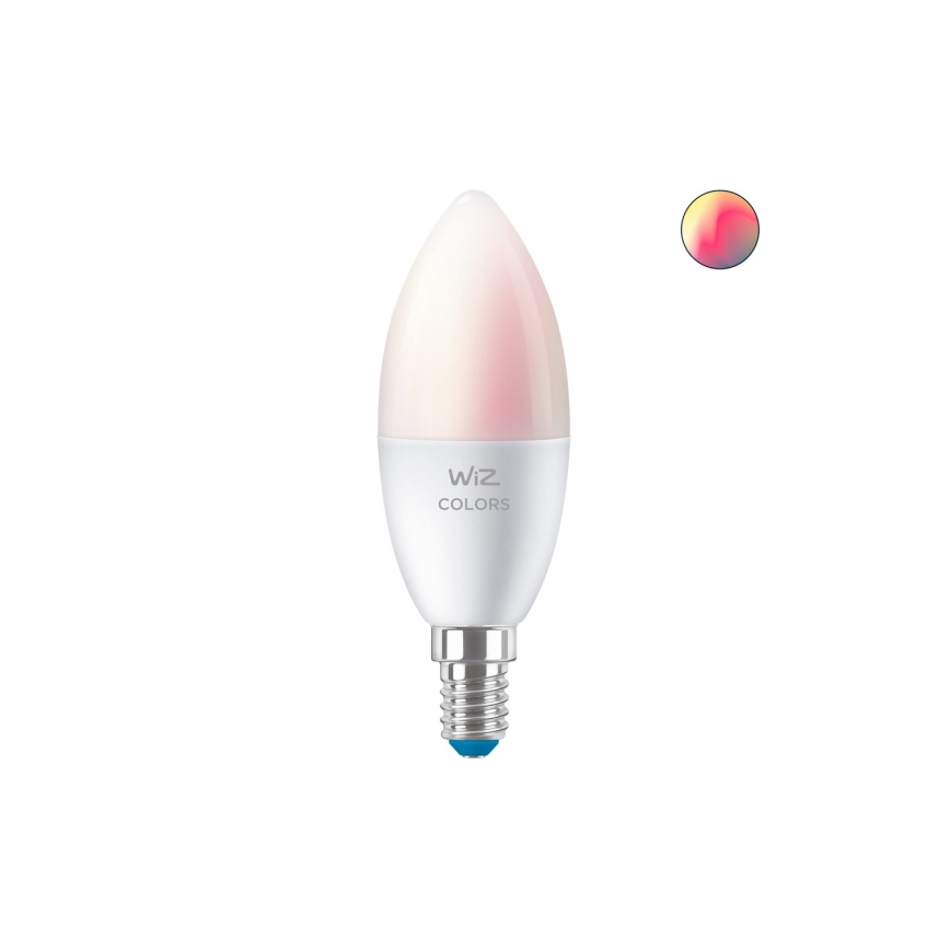 LED RVBW Ampoule à intensité variable C37 E14/4,9W/230V 2200-6500K CRI 90 Wi-Fi -WiZ
