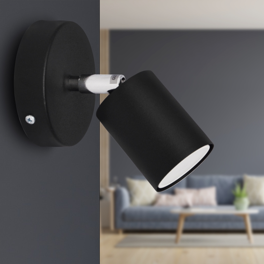 LED Spot mural LED TUNE 1xGU10/4,8W/230V noir