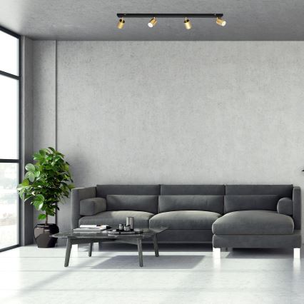 LED Spot TUNE 4xGU10/4,8W/230V doré/noir