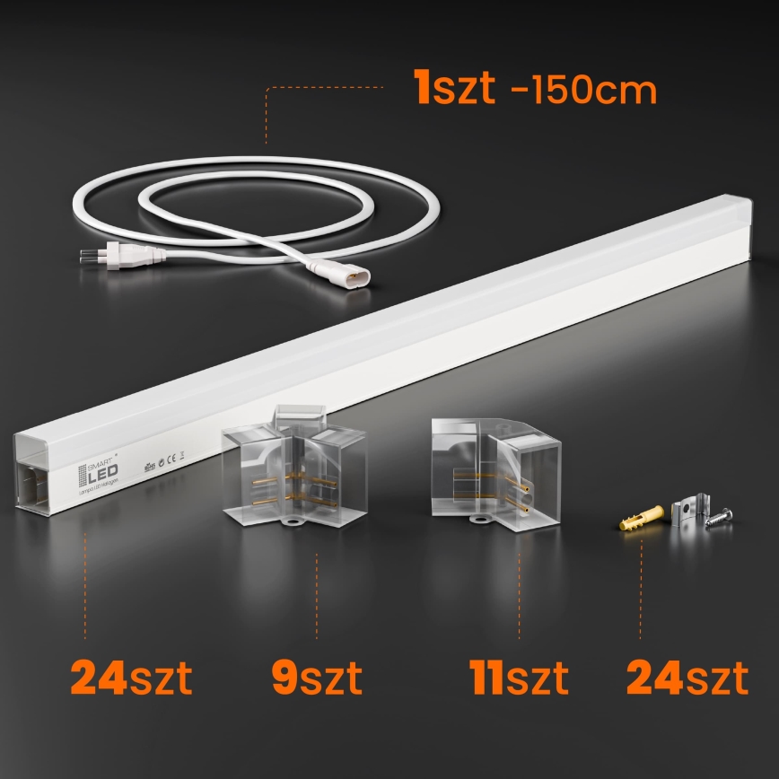Plafonnier LED dimmable HEXAGON LED/192W/85-265V 5000K 160x221 cm CRI 90 IP54 blanc