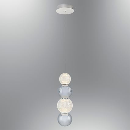 LED Suspension CREMONA LED/7W/230V 3000K chrome mat