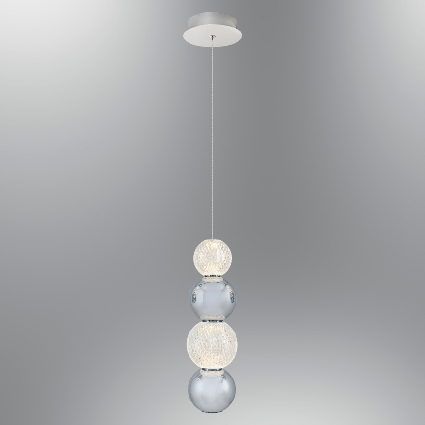 LED Suspension CREMONA LED/7W/230V 3000K chrome mat