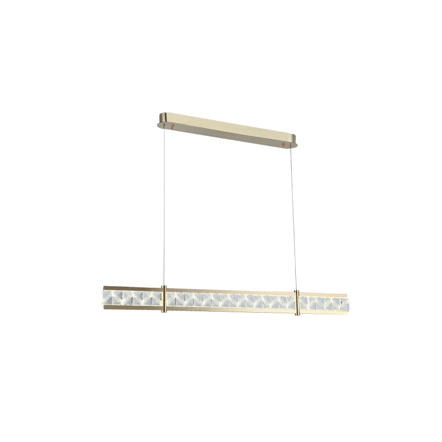 Lustre en cristal dimmable sur câble ENRIQUE LED/20W//230V 3000-6000K + télécommande