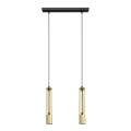 LED Suspension filaire BARS 2xGU10/4,8W/230V doré/noir