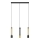 LED Suspension filaire BARS 3xGU10/4,8W/230V noire/dorée