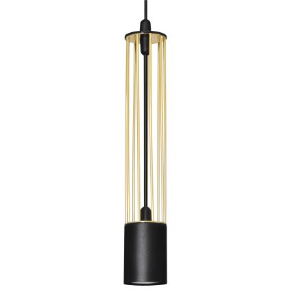 LED Suspension filaire BARS 3xGU10/4,8W/230V noire/dorée
