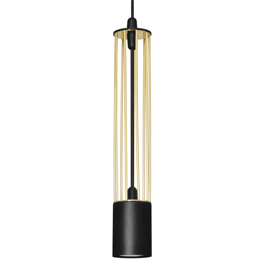 LED Suspension filaire BARS 3xGU10/4,8W/230V noire/dorée